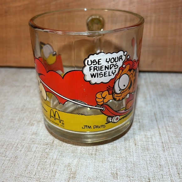 Vintage Garfield Glass Mug McDonalds 1978 - Jim Davis / Anchor Hocking - Picture 11 of 13